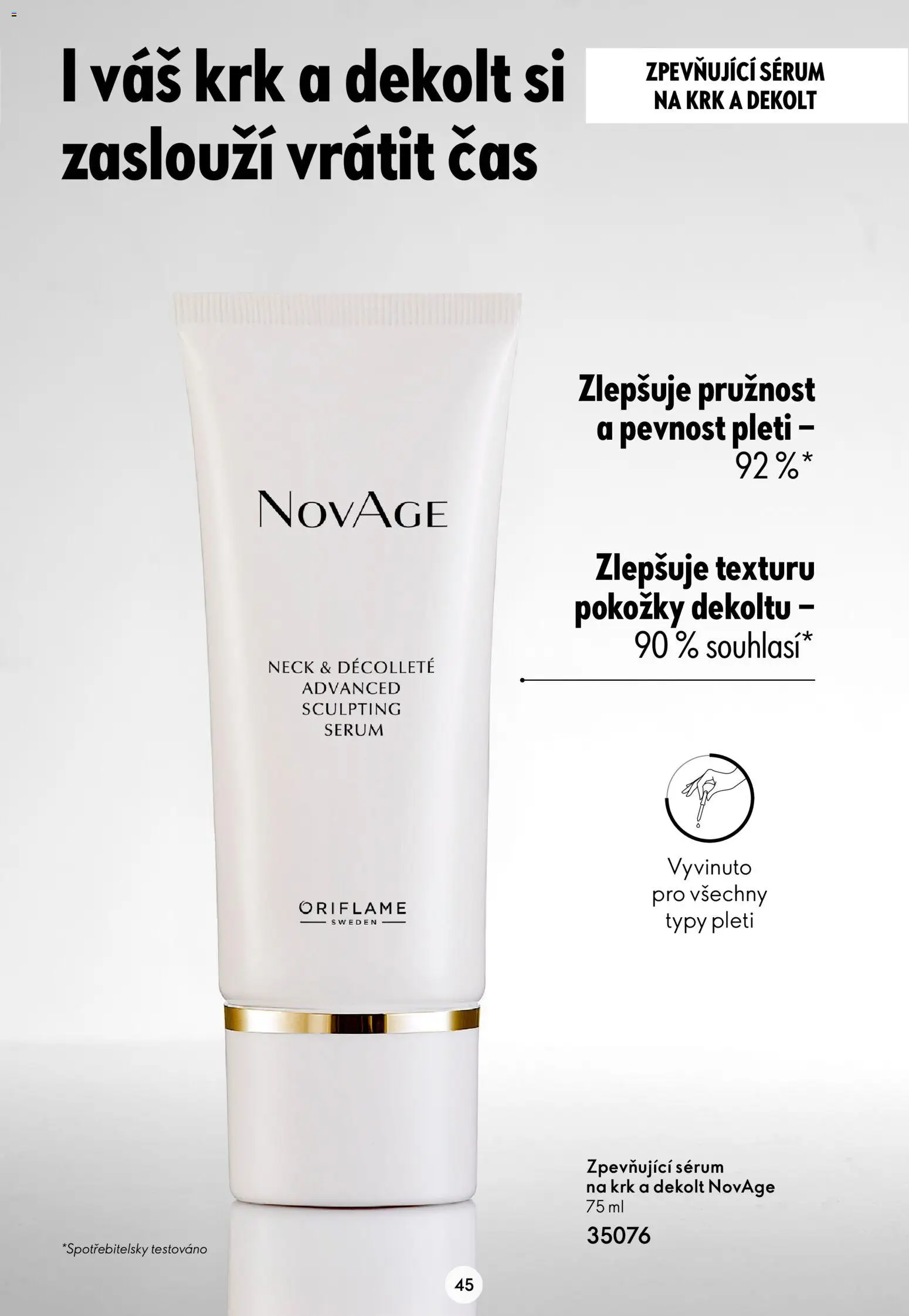 Oriflame katalog Novage+ od 21.07.2026 | Strana: 45 | Produkty: Sérum