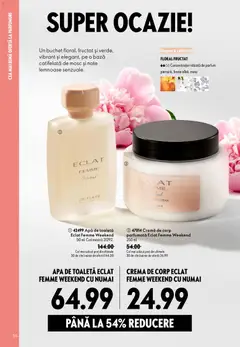 Ofertele Oriflame valabile de la 19.08.2026 | Pagină: 56 | Produse: Toaletă, Cremă, Cremă de corp, Apă