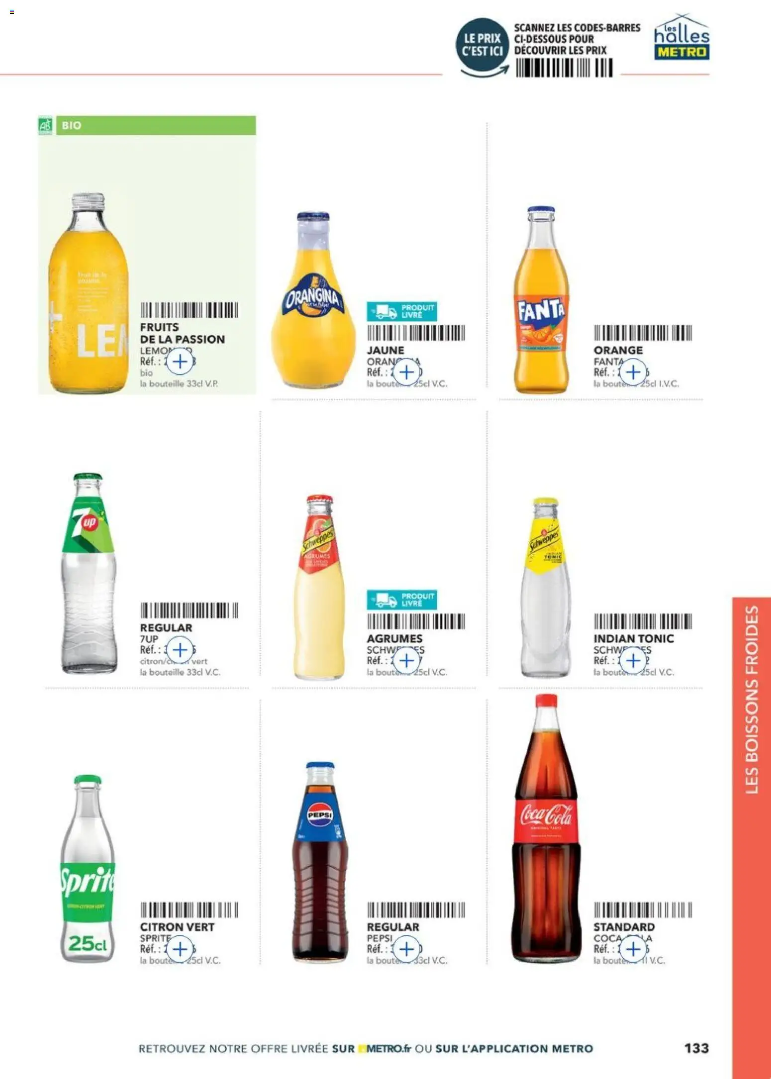 {H1} | Page: 133 | Produits: Orangina, Citron, Citron vert, Livre