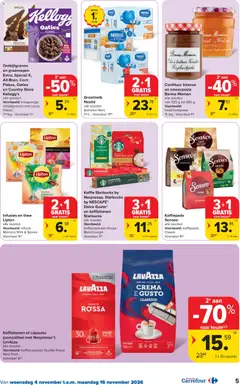 Carrefour - Hypermarkt Promoties van de week - Voorbeeld van een folder van Carrefour, geldig van 04/11/2026 | Pagina: 5 | Producten: Lavazza, Cacao, Abrikoos, Koffie