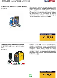 Anteprima del volantino Eurobrico Saldatrici e accessori catalogo valido a partire dal 23.07.2025 | Pagina: 15 | Prodotti: Saldatrice