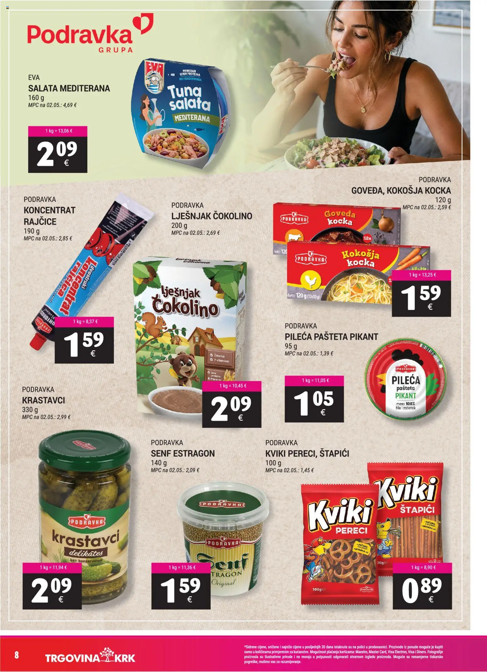 Trgovina Krk katalog | vrijedi od 01.09.2026 | Stranica: 8 | Proizvodi: File, Žitarice, Pereci, Čokolino