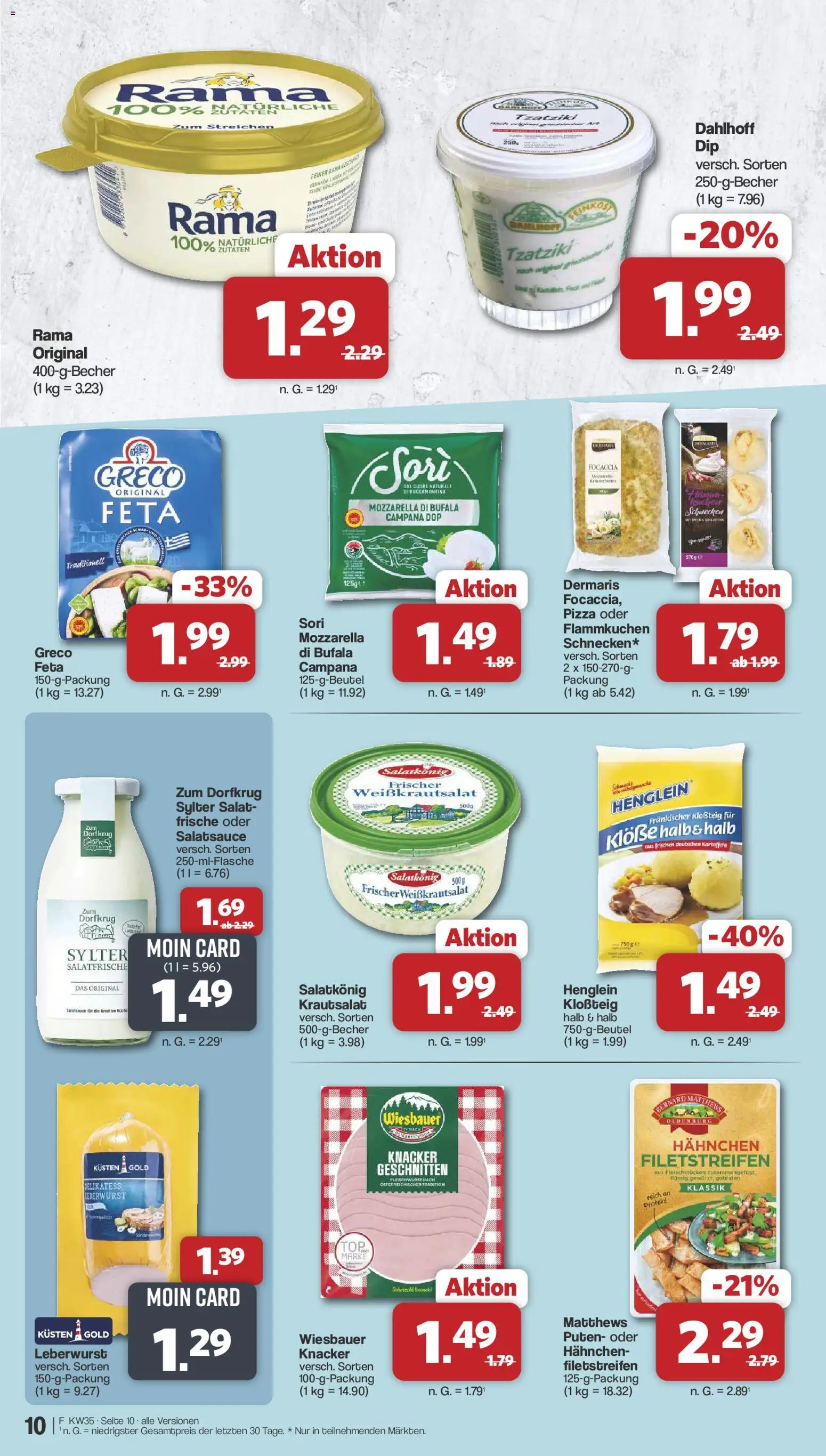 Famila Nordwest Prospekt – gültig ab 23.08.2026 | Seite: 12 | Produkte: Rama, Kartoffeln, Pizza, Salat