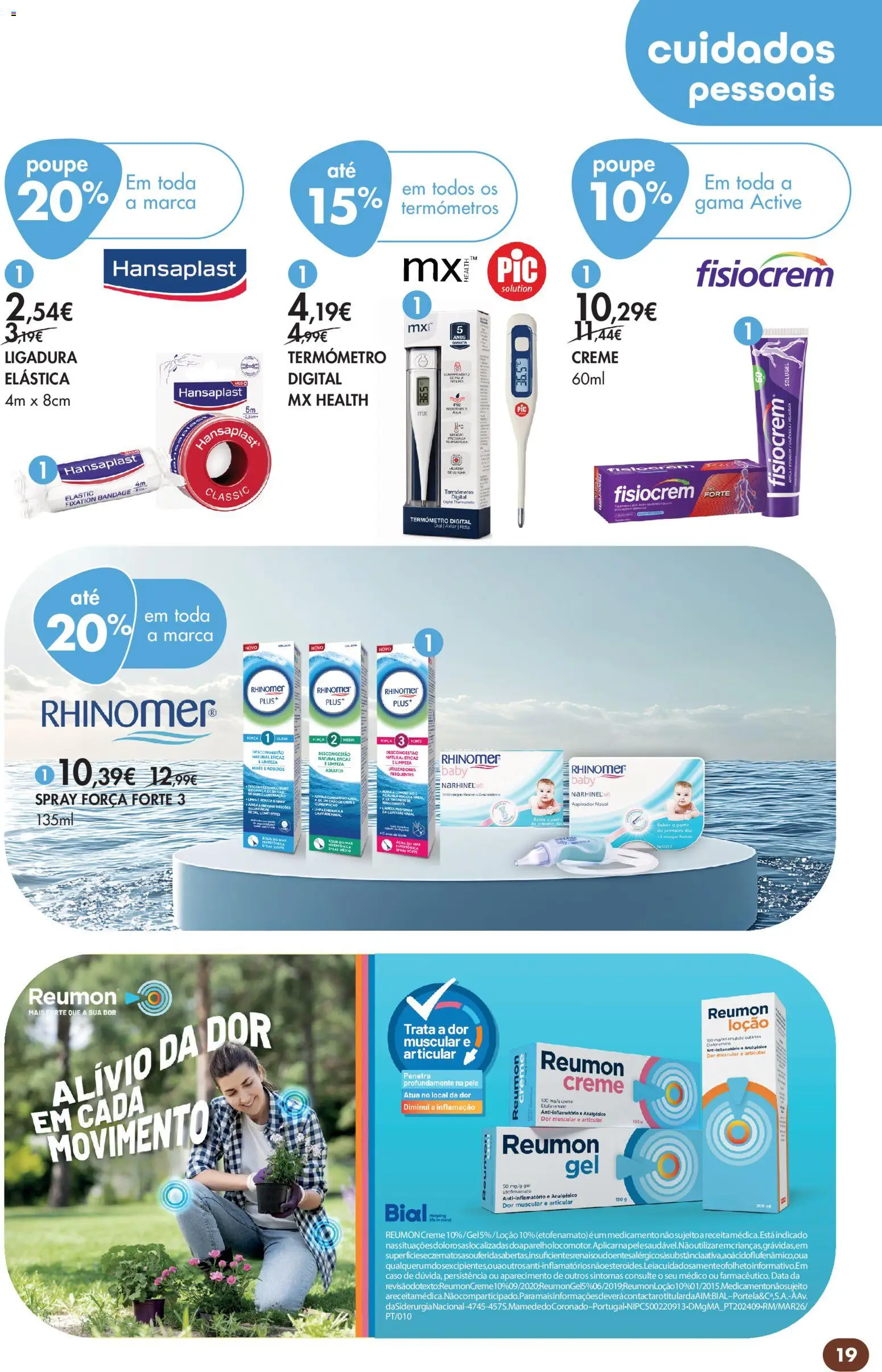 Pingo Doce folheto Bem Estar Outono Lojas │ válido de 20/10/2026 | Página: 19 | Produtos: Agua, Ligadura, Aspirador, Creme