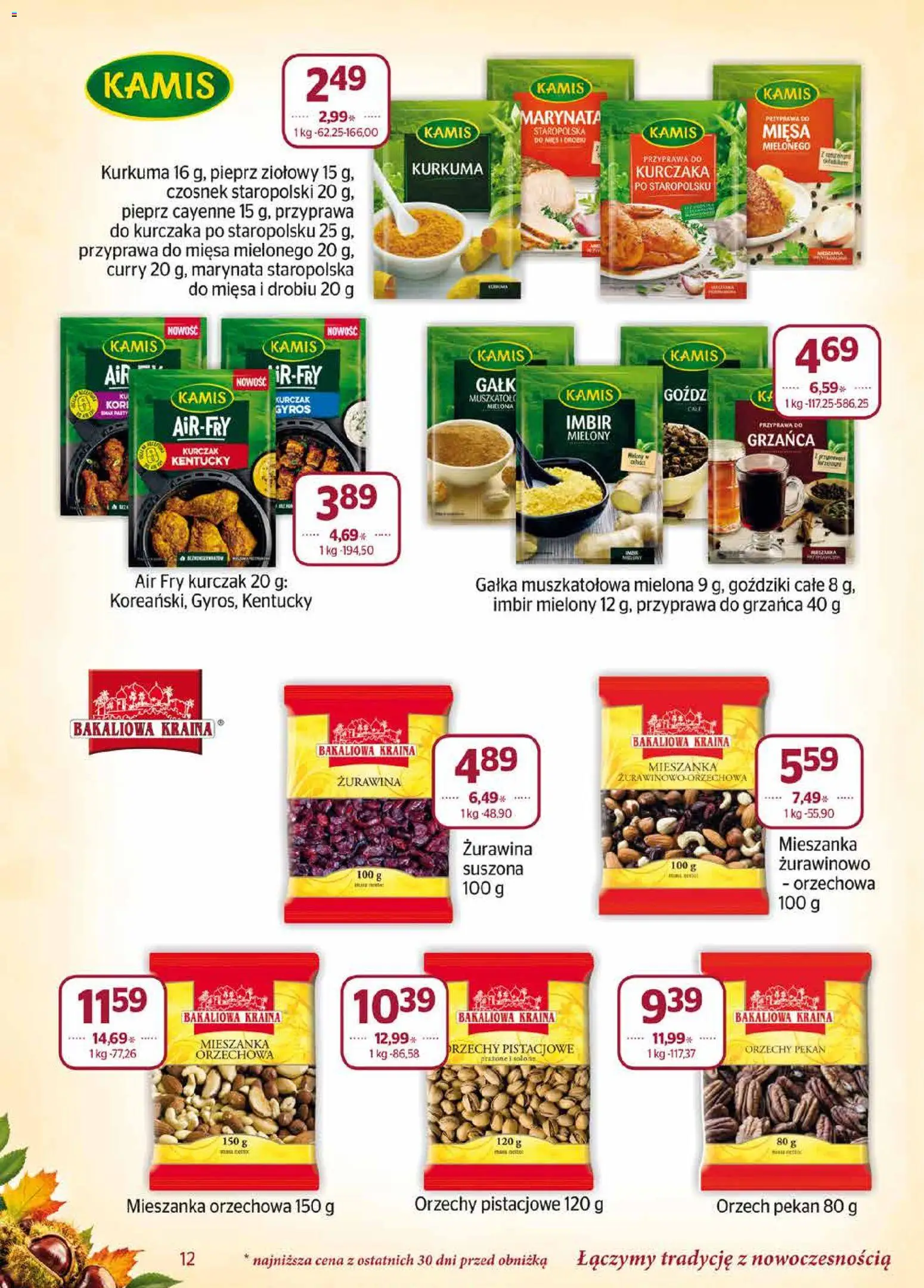 Społem gazetka od 01.10.2026 | Strona: 12 | Produkty: Czosnek, Goździki, Gyros, Orzechowa