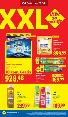CIEN Gel za tuširanje XXL, Dinja, kokos ili, malina, 1 l, # 227293 - pregled Lidl kataloga - važi od 29.10.2026 | Strana: 70