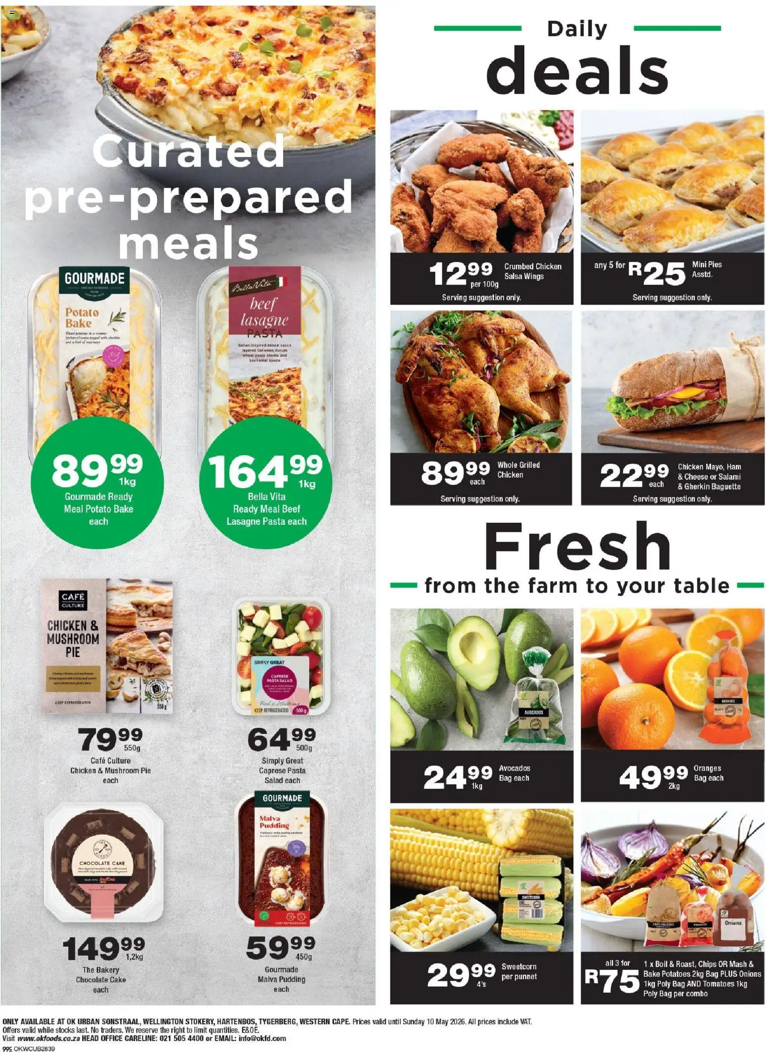 New OK Foods catalogue – valid from 24.04.2026 | Page: 2 | Products: Salami, Pasta, Onions, Sauce
