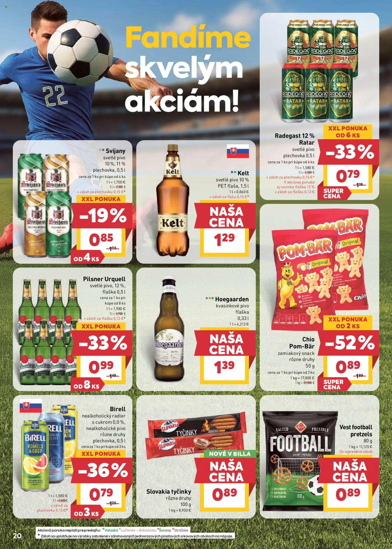 Nové Billa akcie – leták je platný od 10.06.2026 | Strana: 22 | Produkty: Kelt, Radler, Svijany, Pomelo