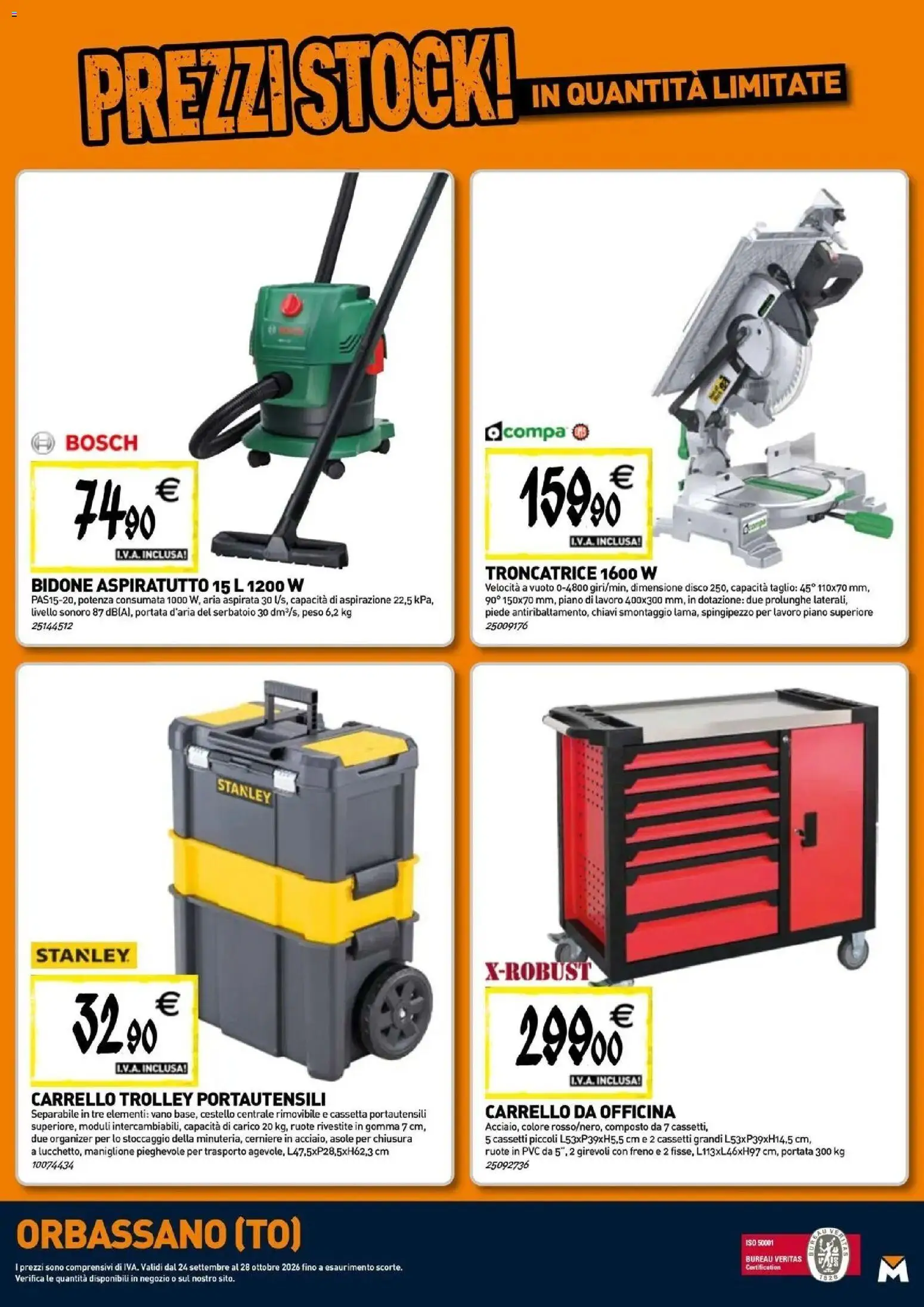 Nuovo TECNOMAT catalogo Orbassano dal 24/09/2026 > offerte anteprima 🛍️ | Pagina: 22 | Prodotti: Taglio, Carrello, Disco, Trolley