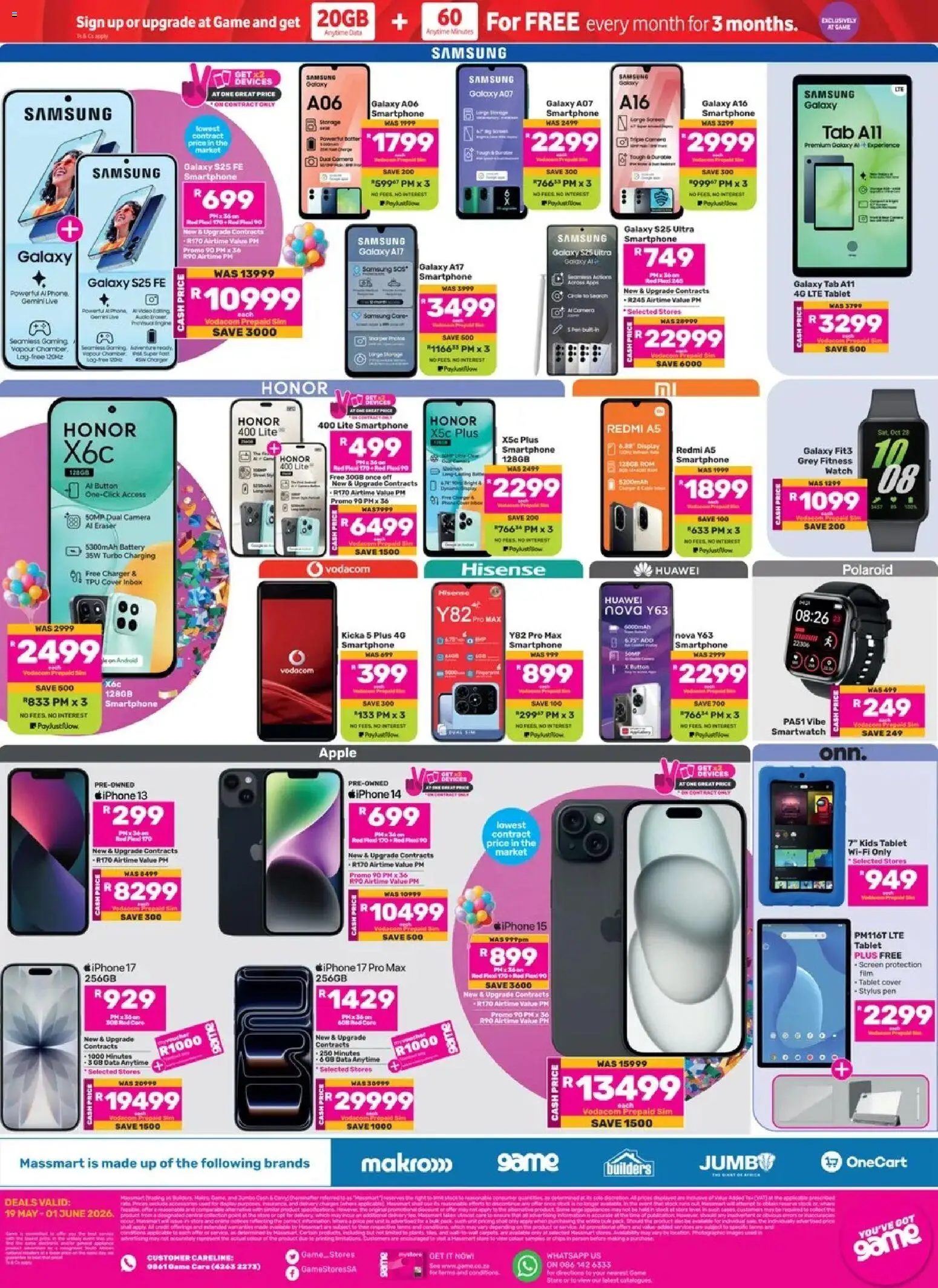 Game - 56 Years In The Game valid from 19.05.2026 | Page: 12 | Products: Smartphone, Tablet, Camera, Charger