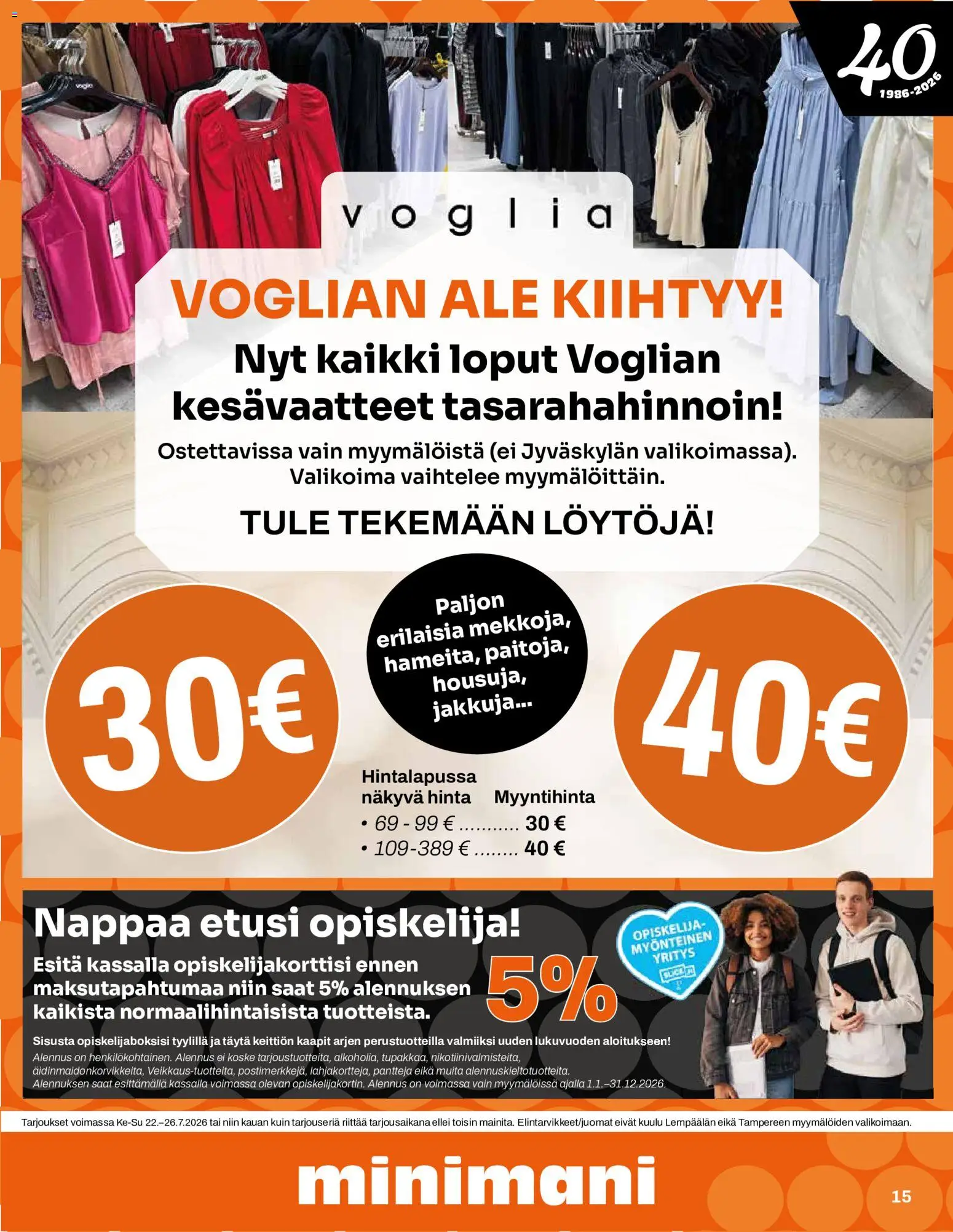 Minimani tarjoukset – voimassa 22/07/2026 alkaen | Sivu: 15