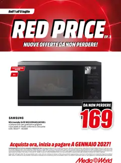 Anteprima del volantino Media World volantino valido a partire dal 01/07/2026 | Pagina: 71 | Prodotti: Microonde, Piatto, Samsung