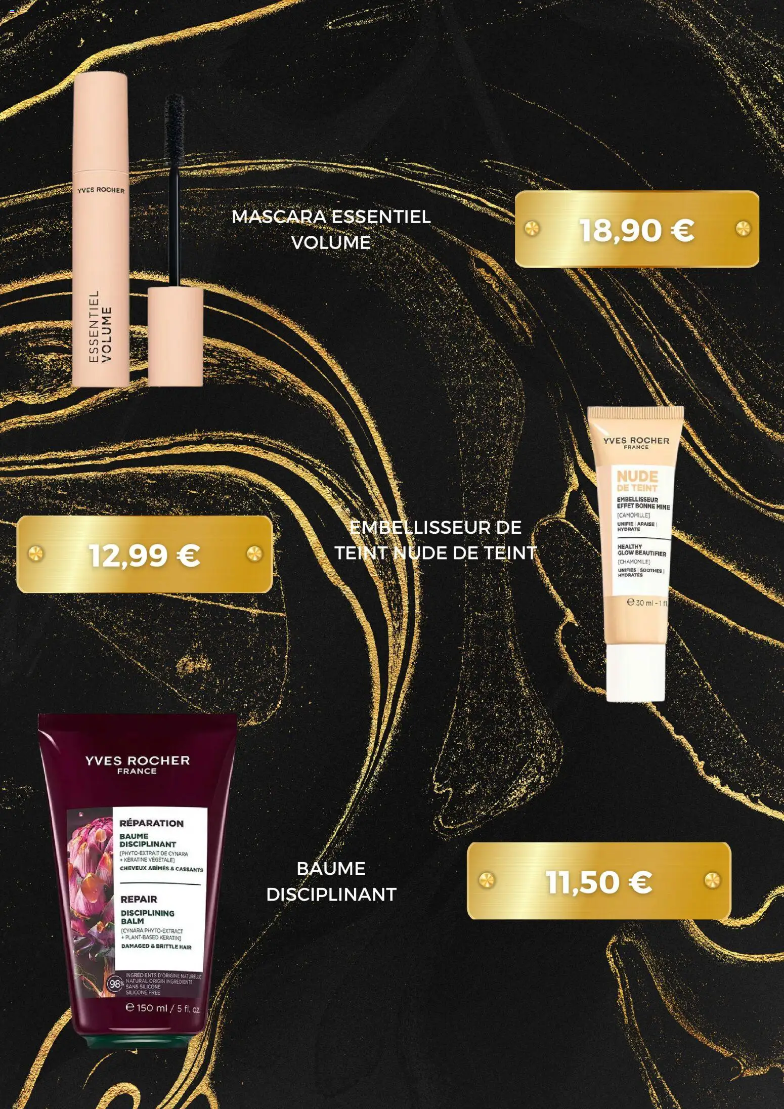 {H1} | Page: 4 | Produits: Ingrédients, Mascara