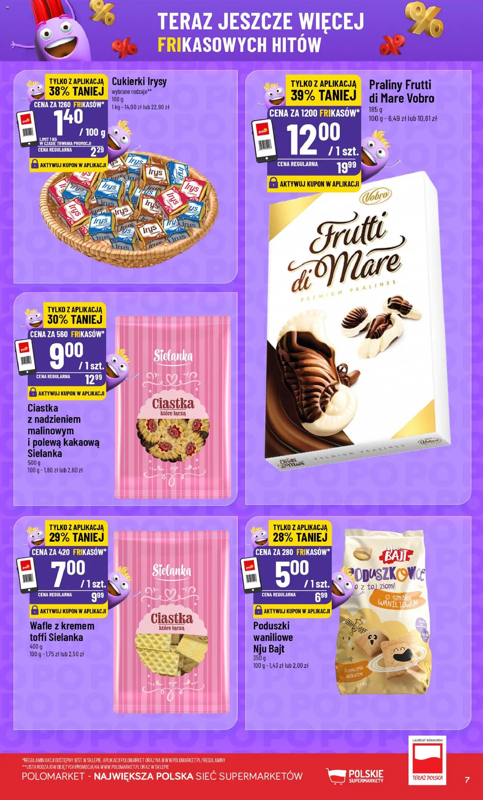 POLOmarket gazetka - Frikasowe Hity od 16.09.2026 | Strona: 7 | Produkty: Kakao, Praliny, Polewa kakaowa, Ciastka