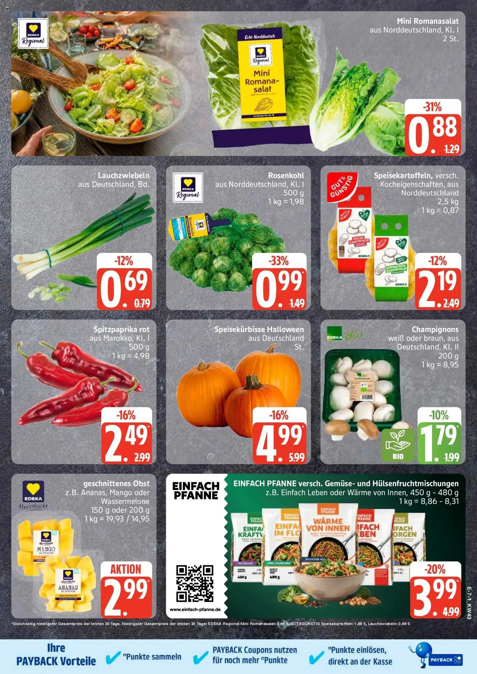 Edeka Prospekt Hamburg (ab 19.10.2026) » Angebote Online | Seite: 9 | Produkte: Champignons, Kartoffeln, Gemüse, Wassermelone