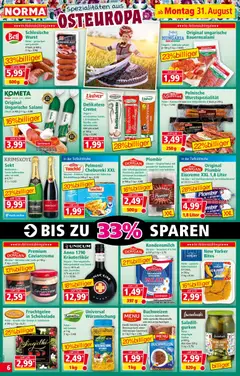 Norma Prospekt ab 31.08.2026 gültig | Seite: 6 | Produkte: Spezialitäten, Lachs, Kondensmilch, Kekse