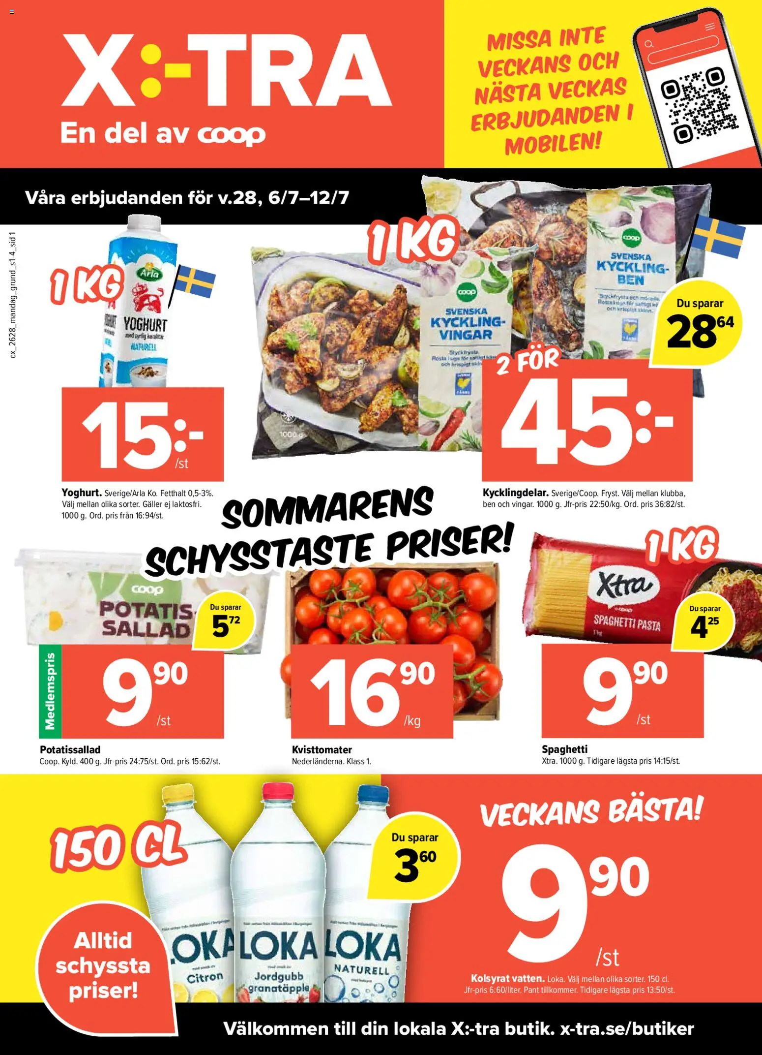 Coop X:-TRA reklamblad aktuell från 06/07/2026 | Sida: 1