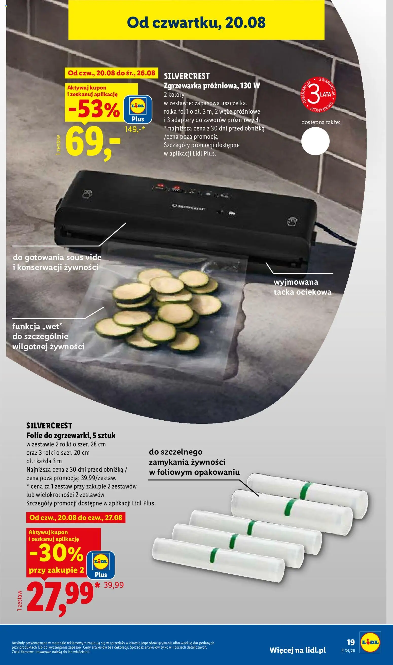 Lidl Polsko katalog od 17.08.2026 | Strana: 31 | Produkty: Sous vide, Fólie