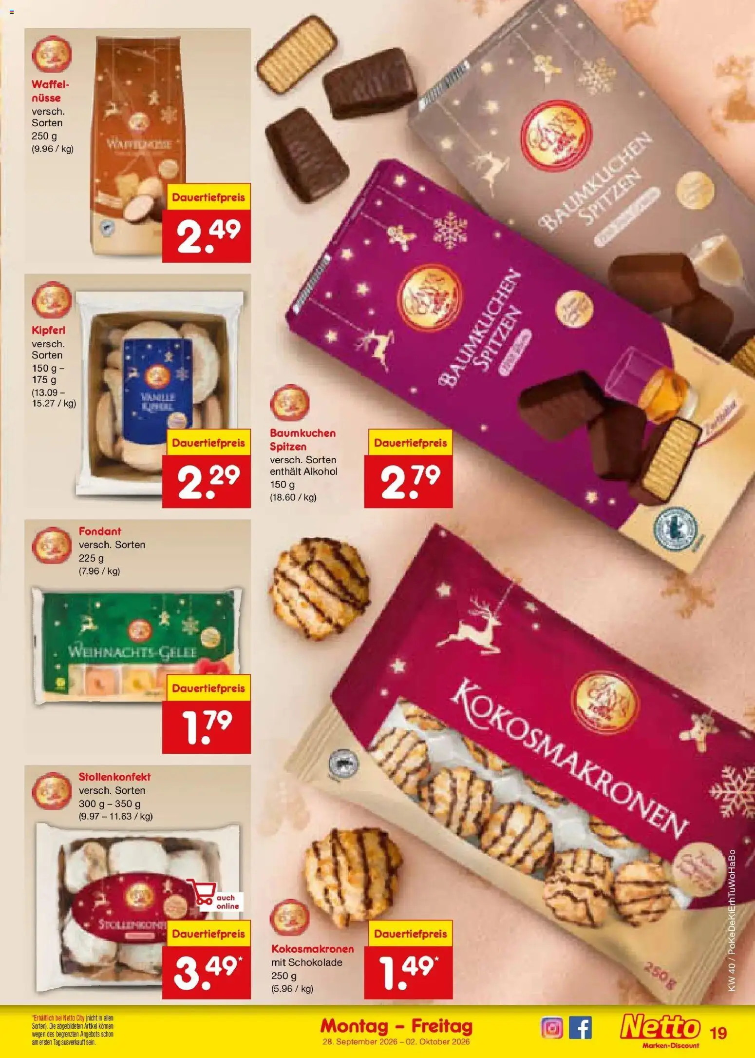 Netto Marken-Discount Prospekt Metten – gültig ab 28.09.2026 | Seite: 27 | Produkte: Schokolade, Alkohol, Nüsse