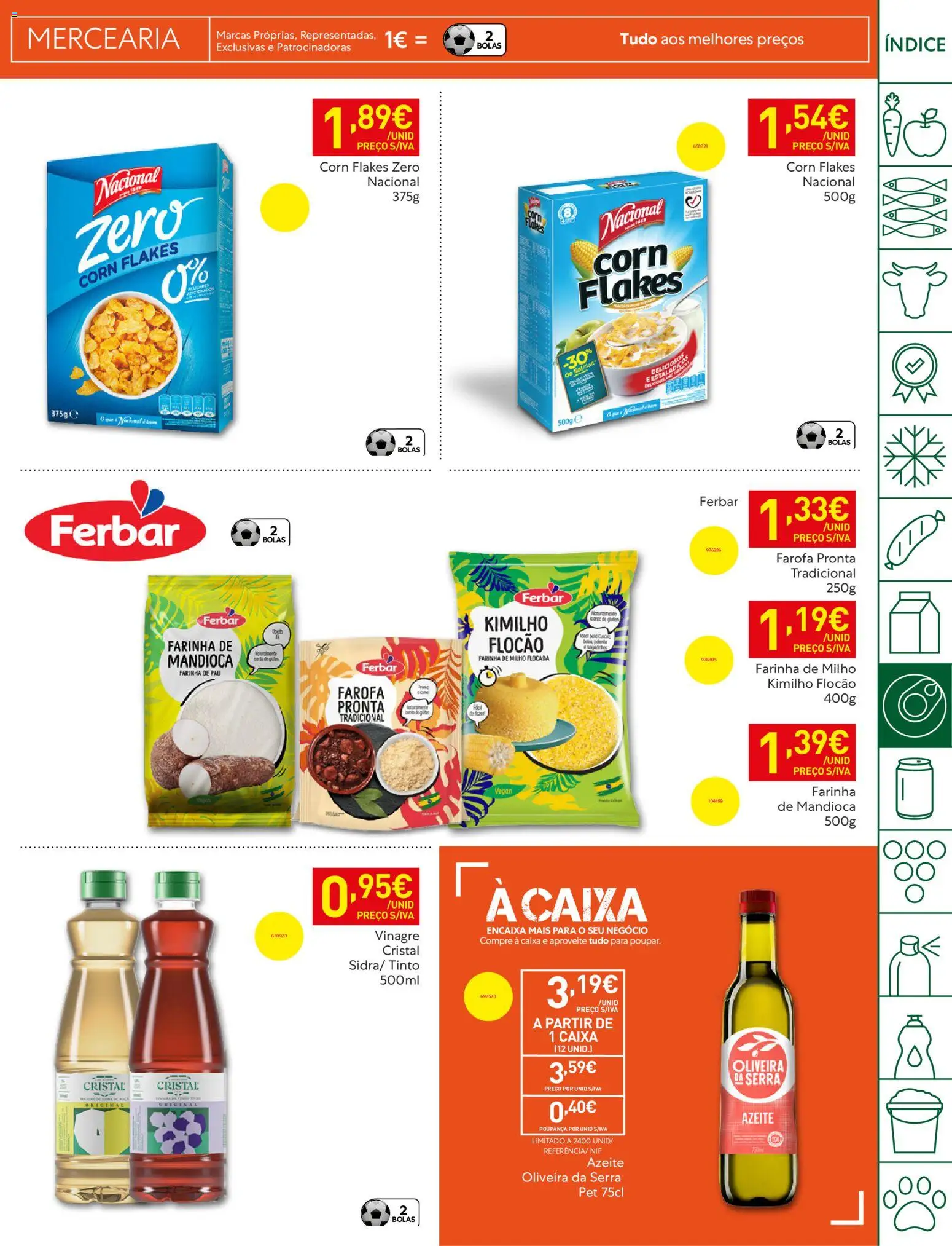 Recheio folheto Madeira │ válido de 05.05.2026 | Página: 21 | Produtos: Vinagre, Azeite, Caixa, Milho