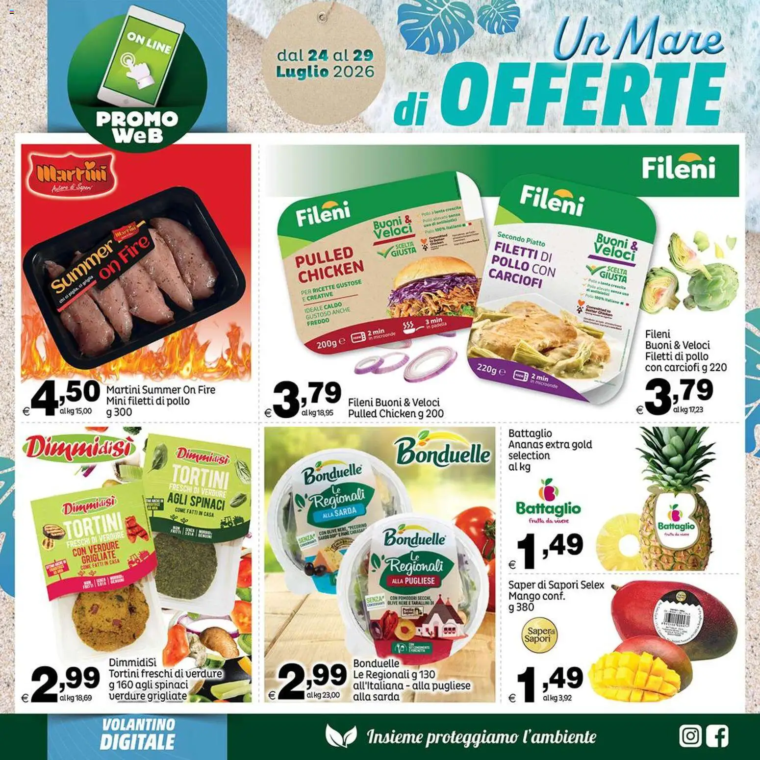Volantino Elite Supermercati del 24/07/2026 | Pagina: 7 | Prodotti: Microonde, Verdure, Carciofi, Pecorino