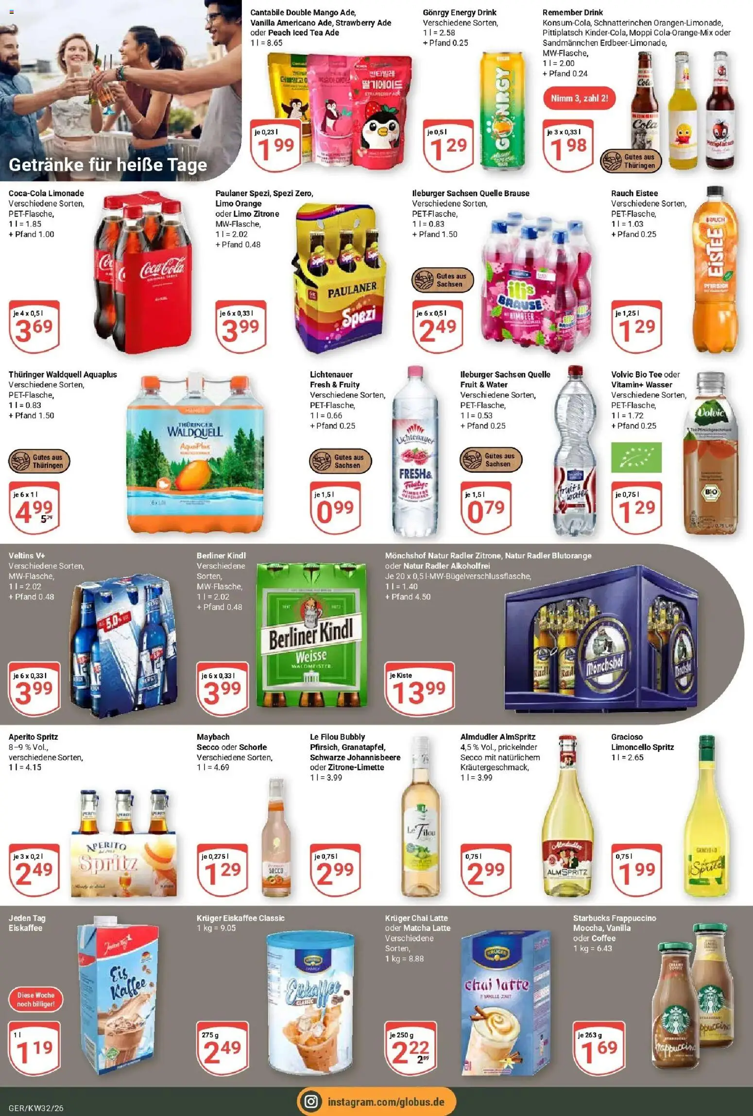 Globus Prospekt Gera (ab 03.08.2026) » Angebote online | Seite: 17 | Produkte: Monchshof, Radler, Zitrone, Veltins