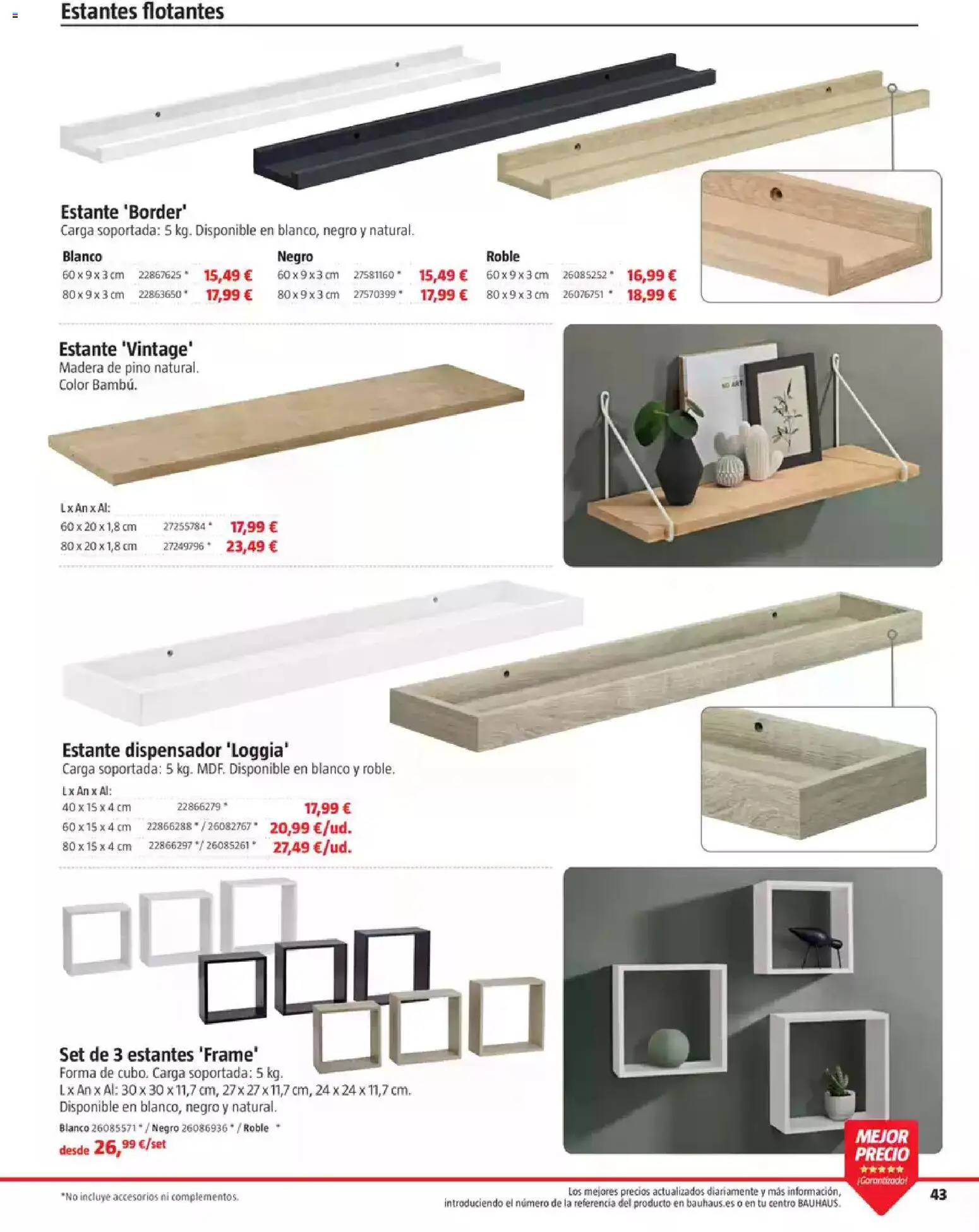 Bauhaus Ordenación │ válido desde el 18/08/2026 | Página: 43 | Productos: Dispensador, Estante