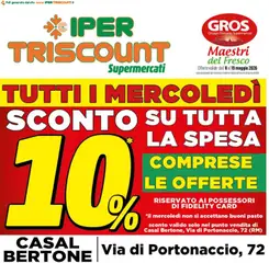 Anteprima del volantino Ipertriscount volantino Casal Bertone valido a partire dal 08.05.2026