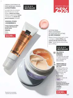 Vista previa Catálogo AVON campaña 8 válido desde el 01/08/2026 | Página: 103 | Productos: Crema, Crema contorno de ojos