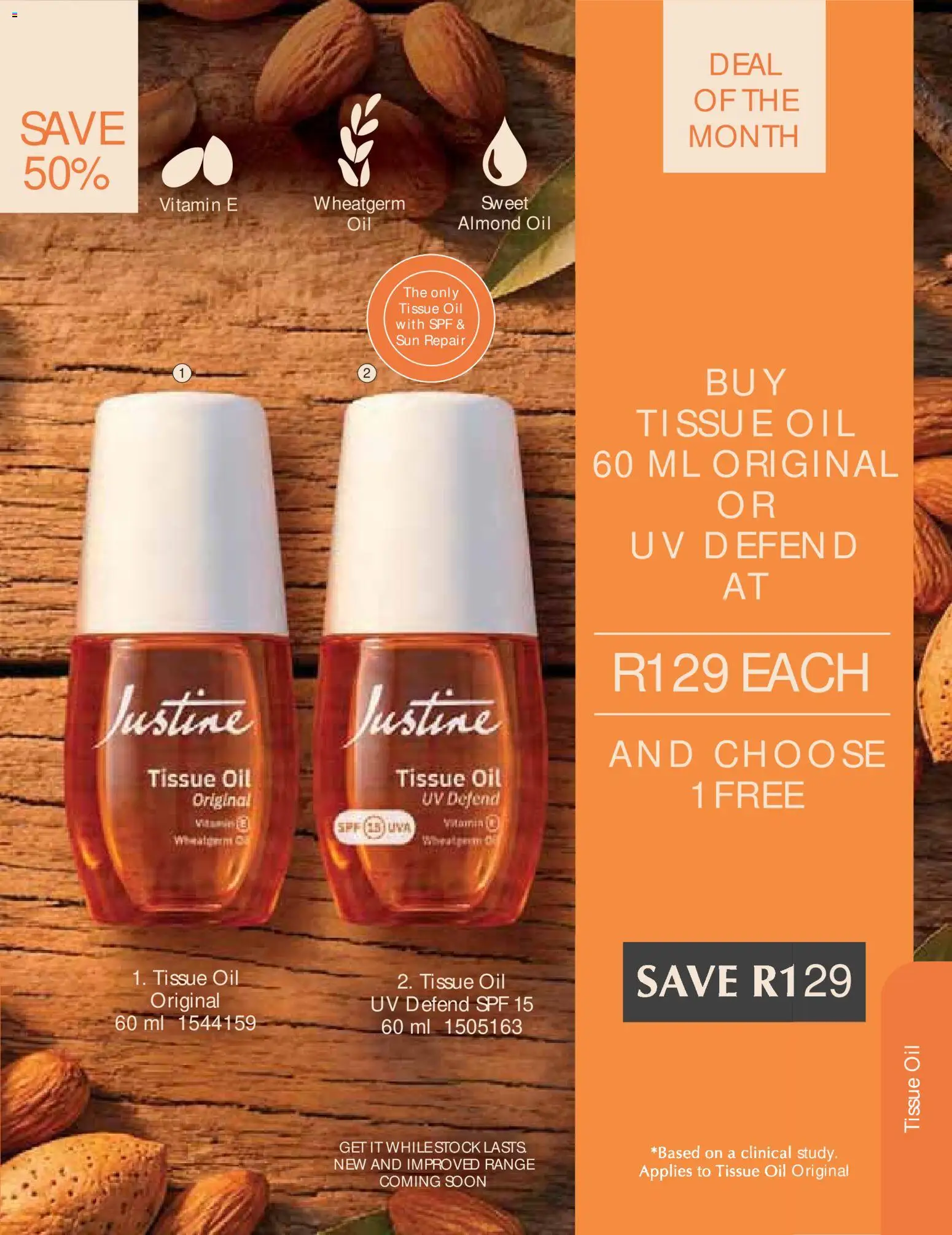 New Justine catalogue – valid from 01/08/2026 | Page: 17 | Products: Tissue oil, Oil, Stock