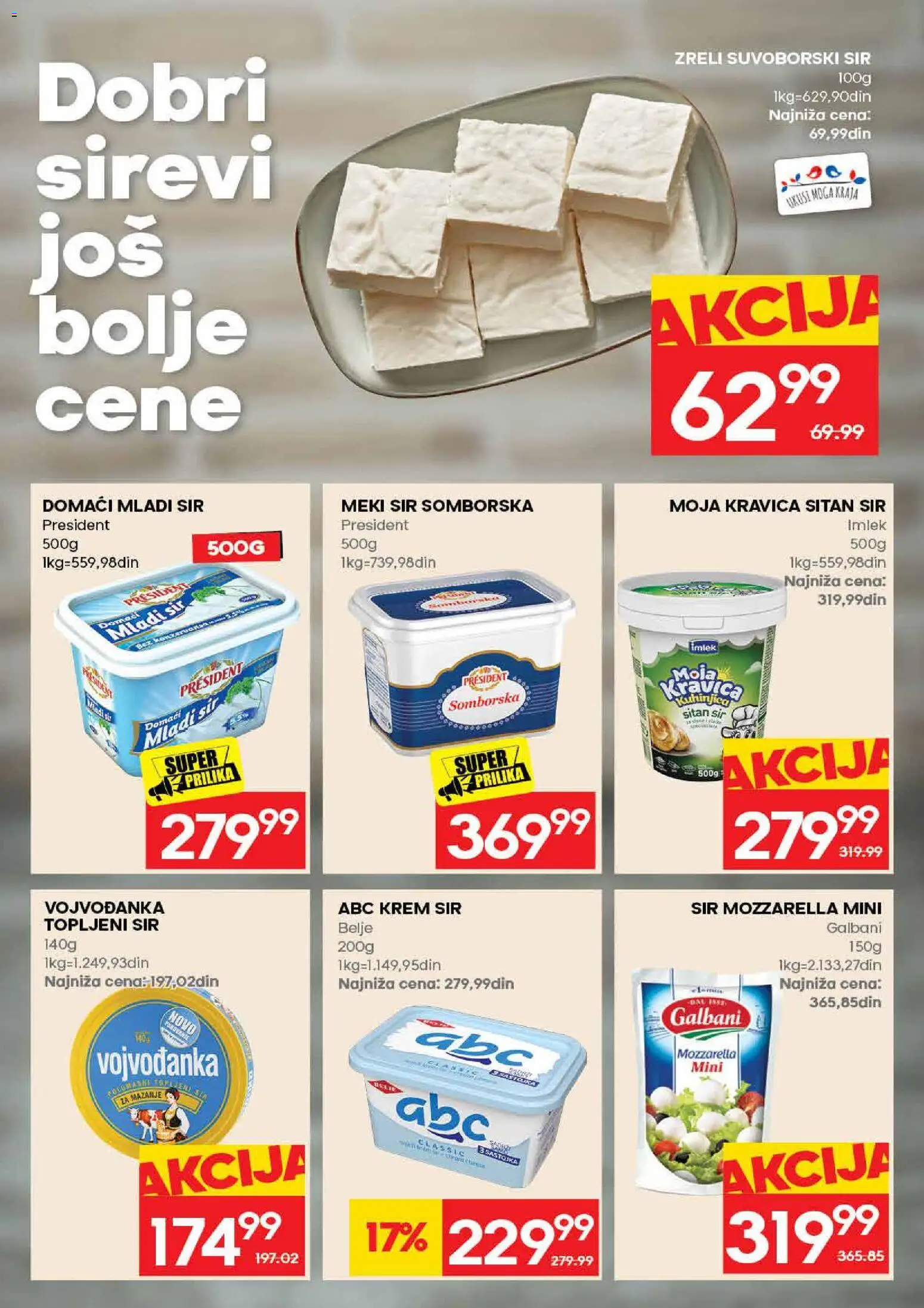 Mercator katalog - važi od 09.07.2026 | Strana: 9 | Proizvode: Moja kravica, Sir, Mozzarella, Meki sir