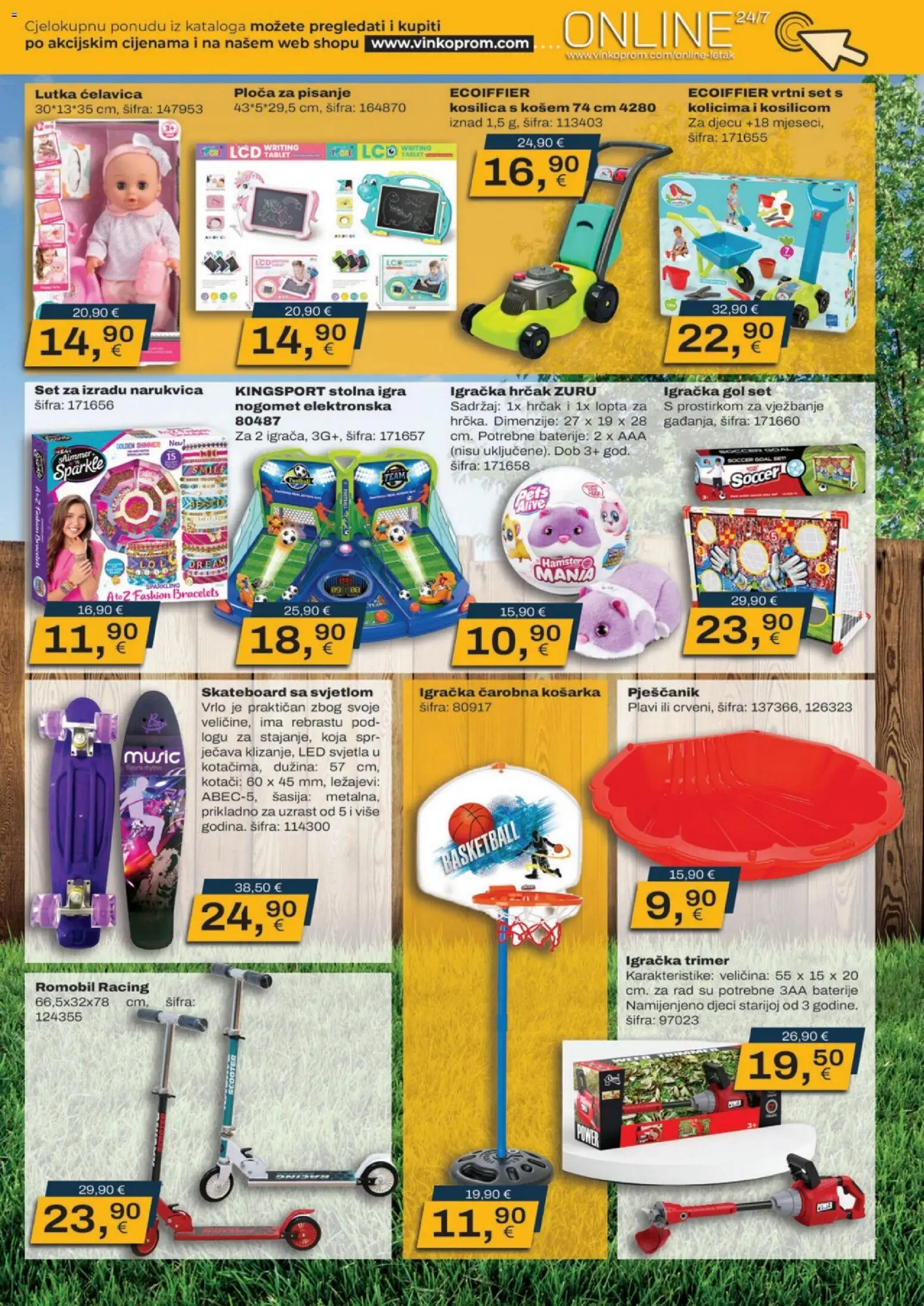 Vinkoprom katalog | vrijedi od 16.03.2026 | Stranica: 9 | Proizvodi: Lutka, Kosilica, Tablet, Trimer
