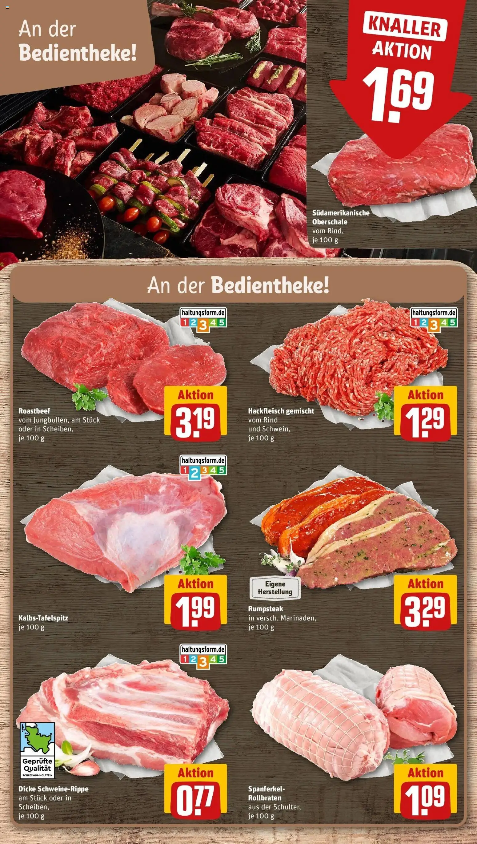REWE Prospekt ab 07.09.2026 zum Blättern » Angebote | Seite: 8 | Produkte: Rumpsteak, Roastbeef, Hackfleisch