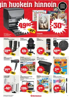 Kärkkäinen-mainoslehti voimassa 03.06.2026 alkaen | Sivu: 5 | Tuotteet: Pelituoli, Tietokone, TV