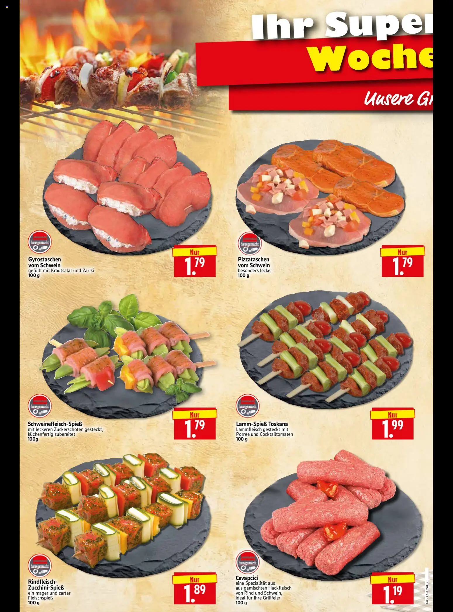 HERKULES Sonderbeilage – gültig ab 20.08.2026 | Seite: 2 | Produkte: Cevapcici, Rindfleisch, Hackfleisch