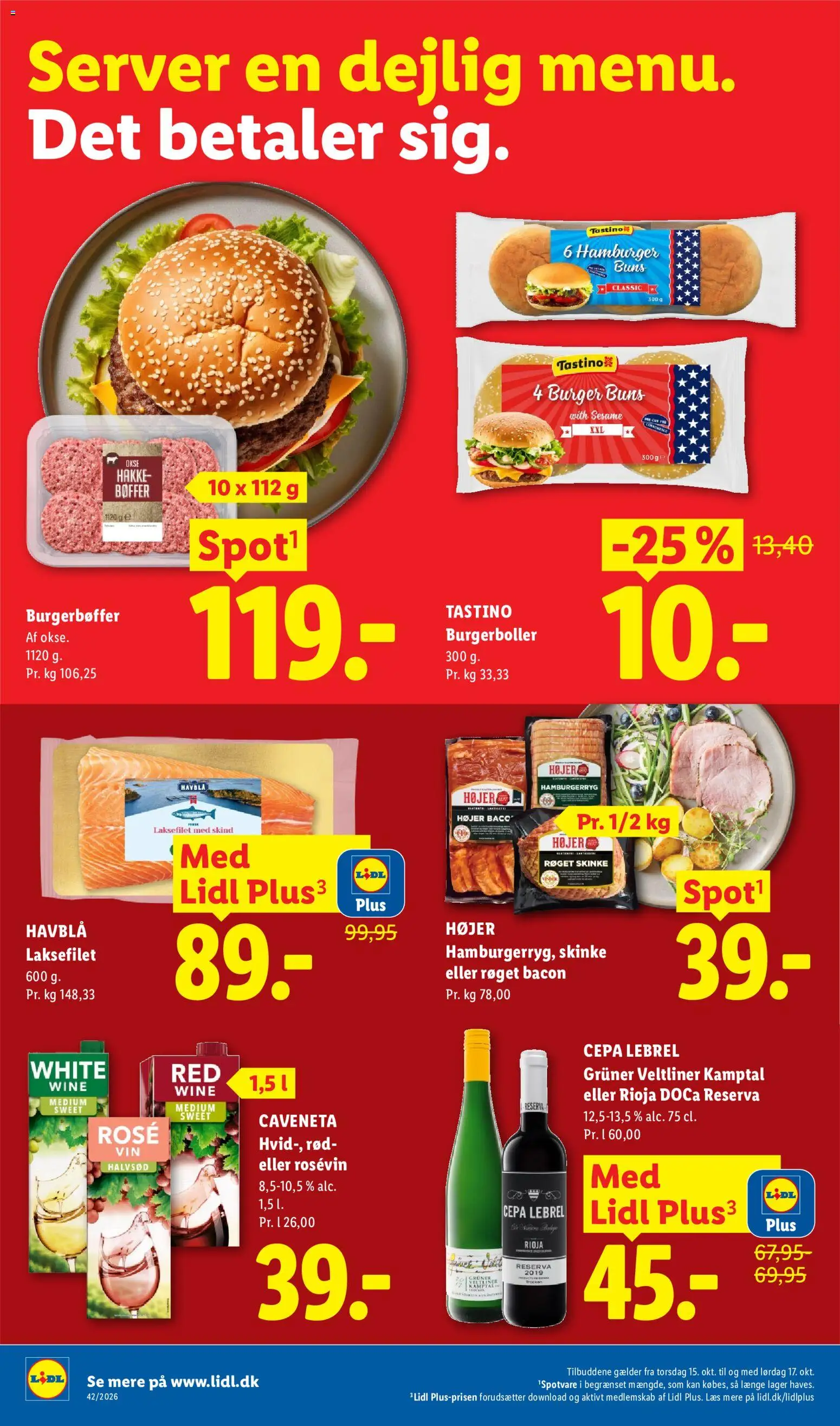 Lidl tilbudsavis – gyldig fra 11/10/2026 | Side: 2 | Produkter: Bøffer, Burgerboller, Hamburgerryg, Søm