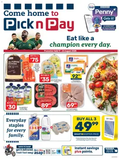 Pick n Pay specials catalogue – valid from 17/08/2026