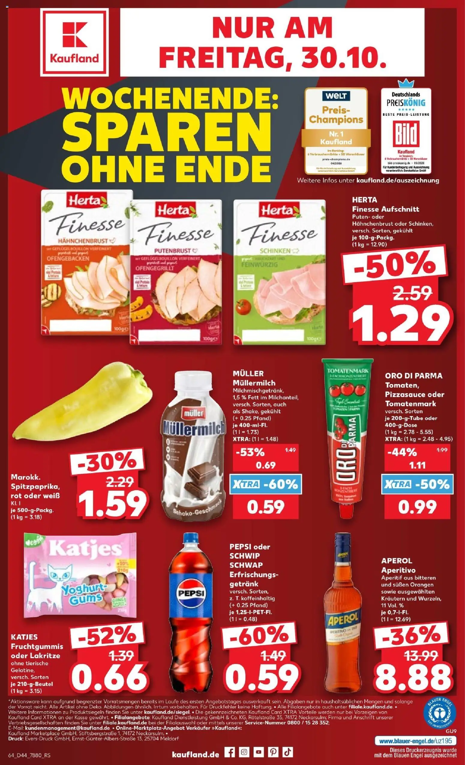 Kaufland Prospekt Hamburg – gültig ab 26.10.2026 | Seite: 64 | Produkte: Katjes, Orangen, Müllermilch, Hahnchenbrust