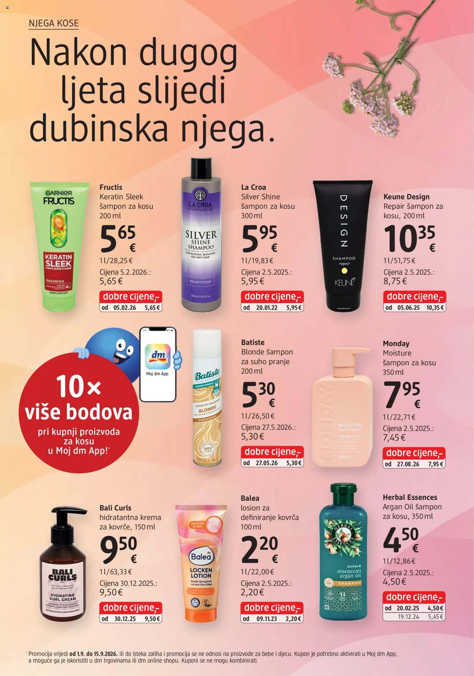DM katalog | vrijedi od 01.09.2026 | Stranica: 32 | Proizvodi: Šampon, Krema, Garnier