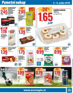 Eurospin katalog akcije – veljaven od 02.07.2026 | Stran: 7 | Izdelki: Keksi, Bonboni, Kos, Limona