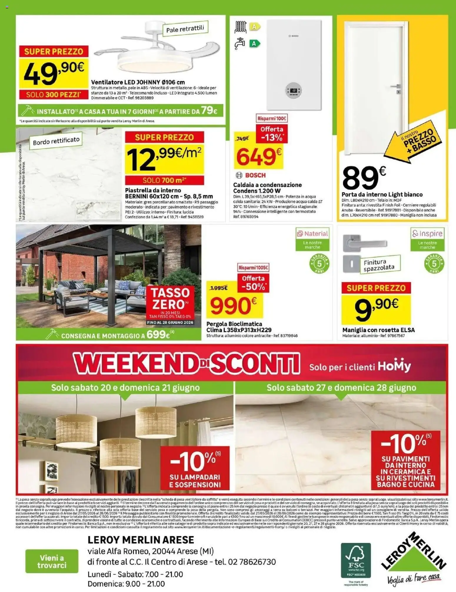 Volantino Leroy Merlin del 27.05.2026 | Pagina: 12 | Prodotti: Ventilatore, Acqua, Alluminio, Terra