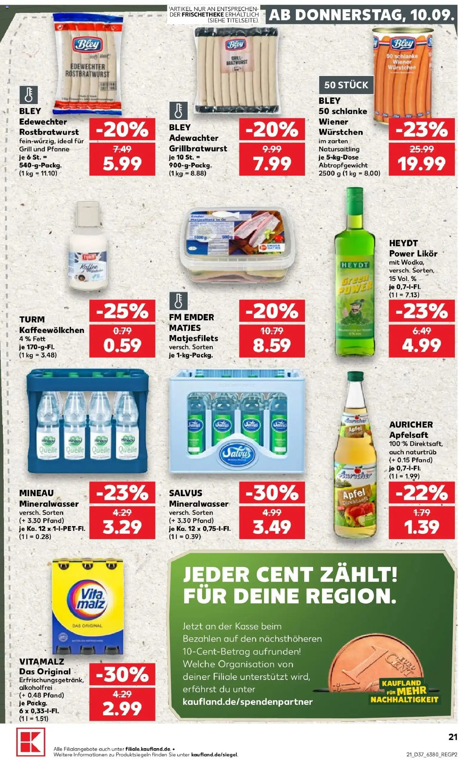 Prospekt Kaufland ab 07.09.2026 » Angebote Online zum Blättern | Seite: 30 | Produkte: Grill, Wiener wurstchen, Äpfel, Apfelsaft