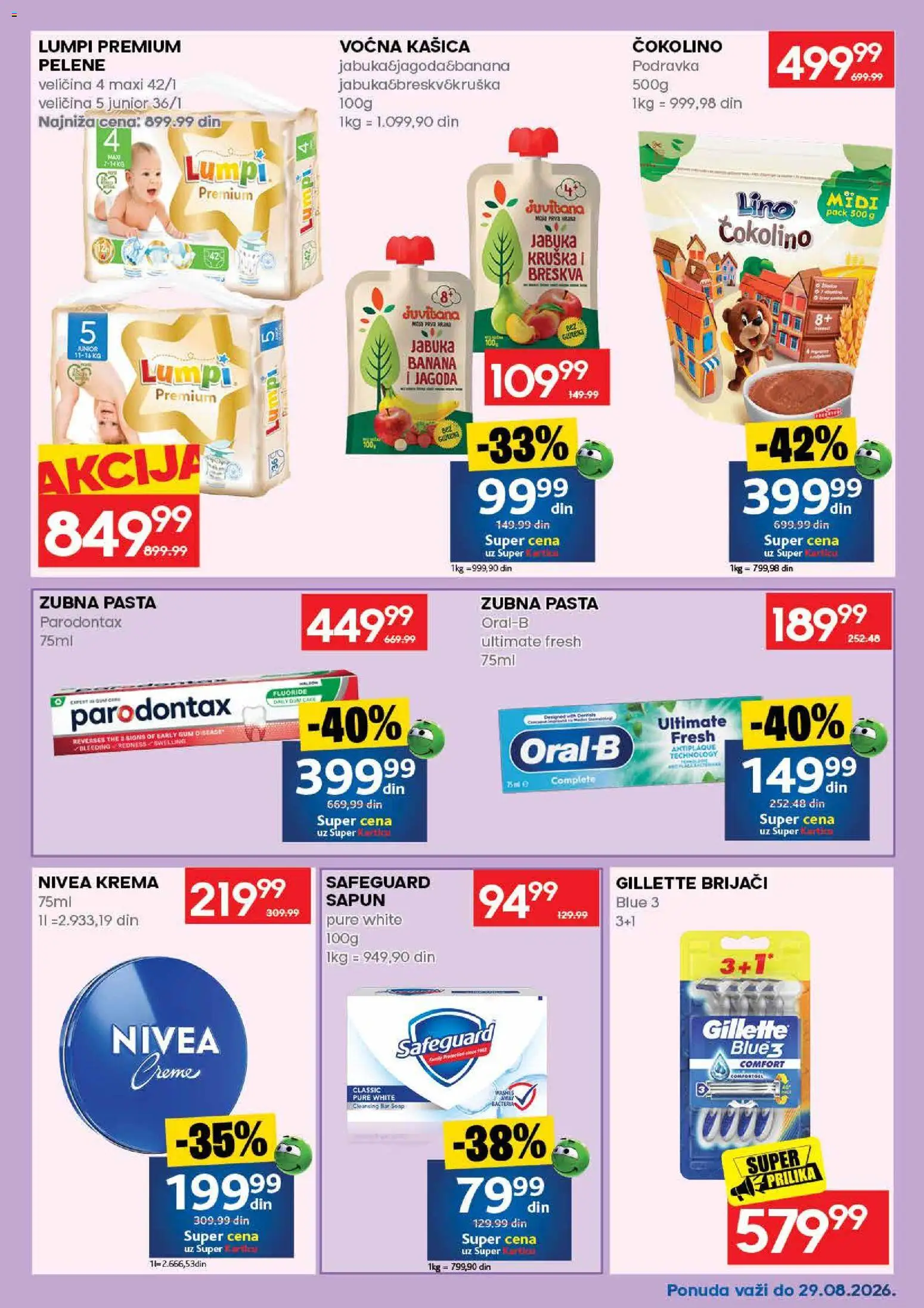 Roda katalog - važi od 17.08.2026 | Strana: 47 | Proizvode: Gillette, Pasta, Sapun, Breskva