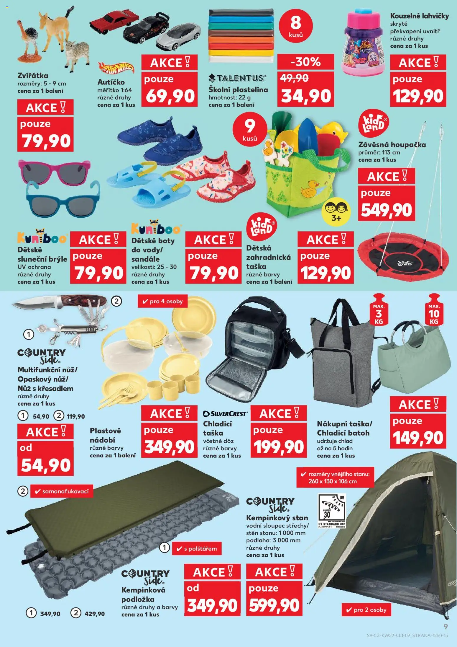 Kaufland leták - Kolín od 27.05.2026 | Strana: 9 | Produkty: Nádobí, Taška, Nůž, Sluneční brýle