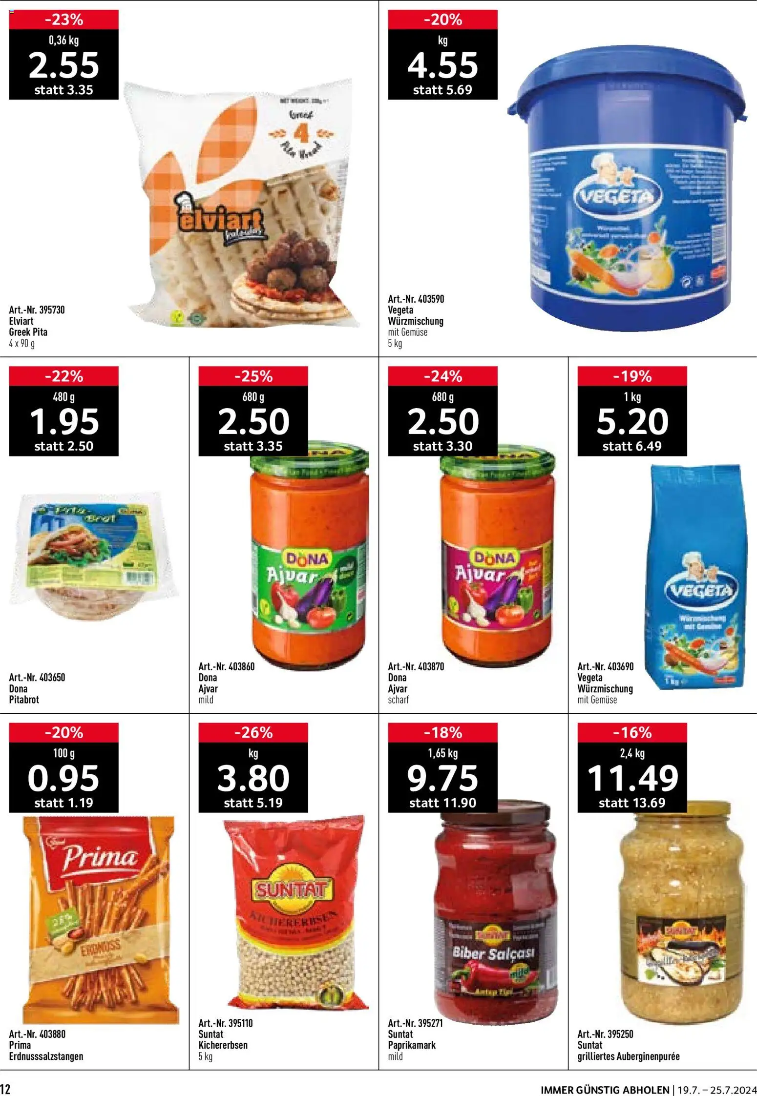 Prodega aktionen Sonne des Südens – gültig ab 03.08.2026 | Seite: 12 | Produkte: Gemüse