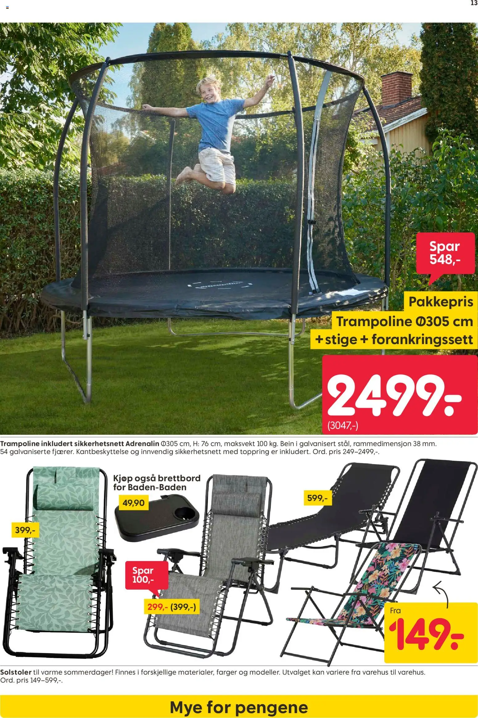 {H1} | Side: 13 | Produkter: Trampoline