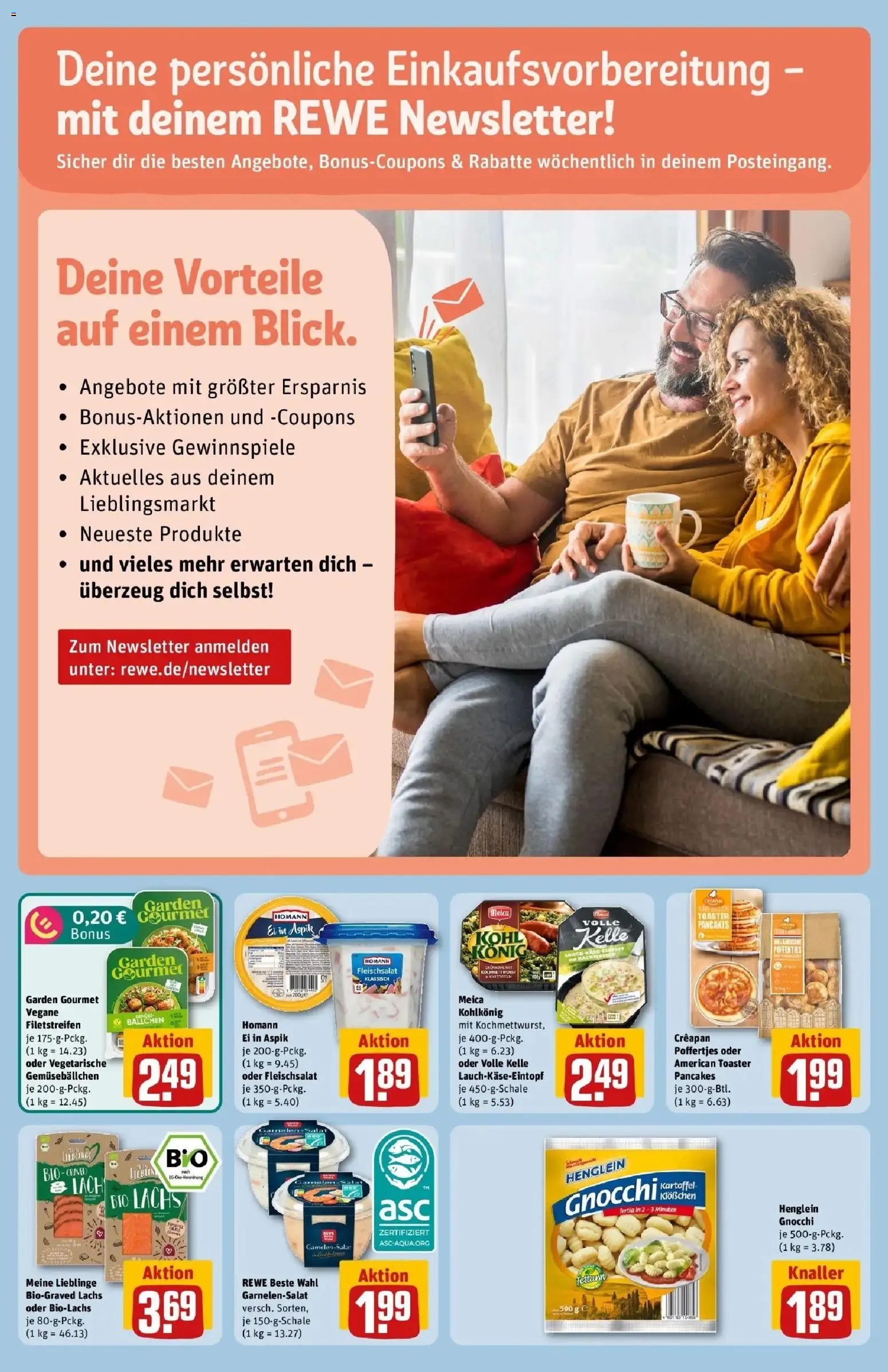 REWE Prospekt ab 26.10.2026 zum Blättern » Angebote | Seite: 12 | Produkte: Gnocchi, Met, Toaster, Lachs