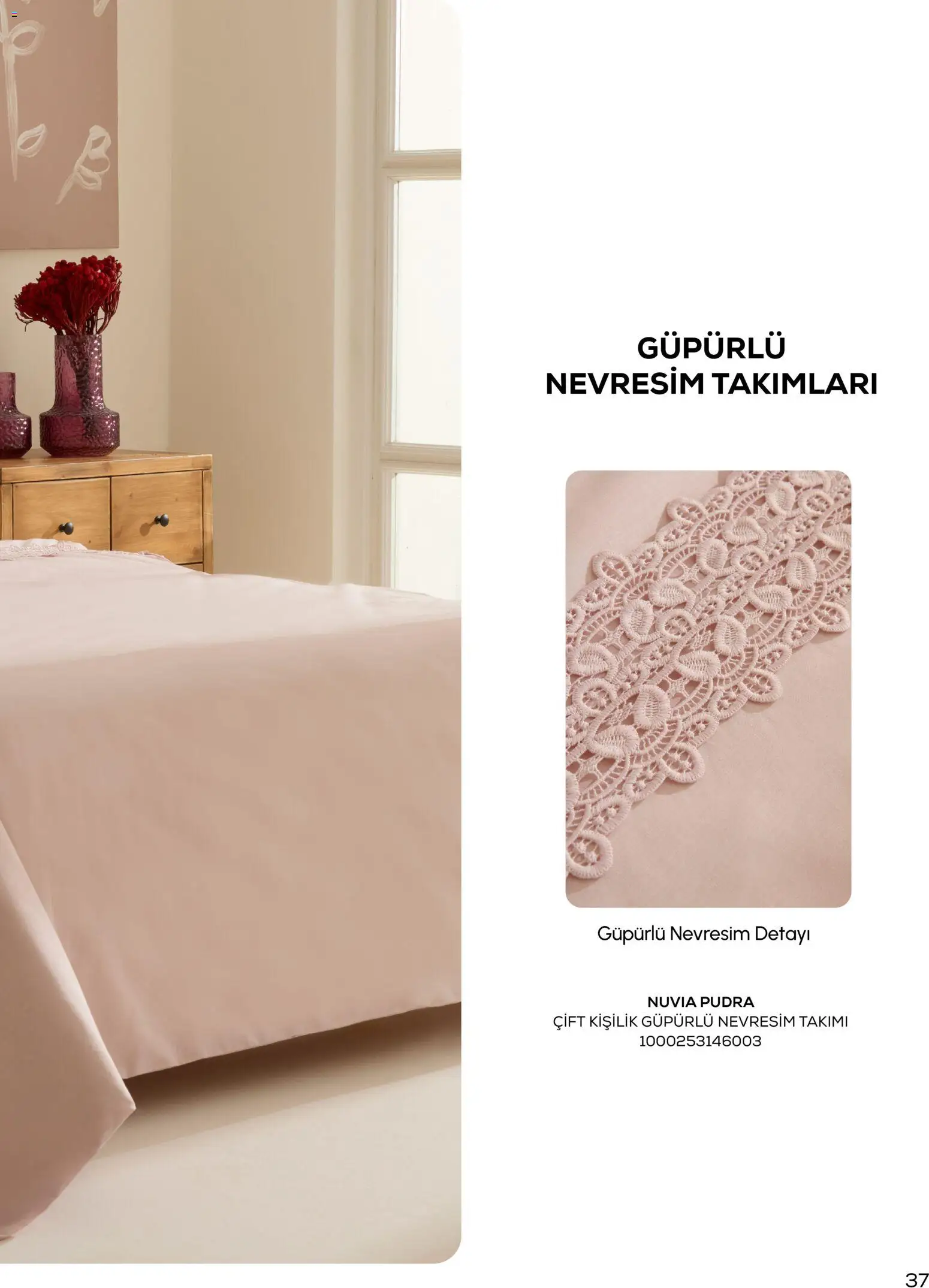 Karaca Home - Katalog Sezonsuz Karaca Home Şıklığı - İlkbahar / Yaz 2026 - 01 Mart 2026 tarihinden itibaren geçerlidir | Sayfa: 37 | Ürünler: Nevresim, Pudra, Nevresim takımları