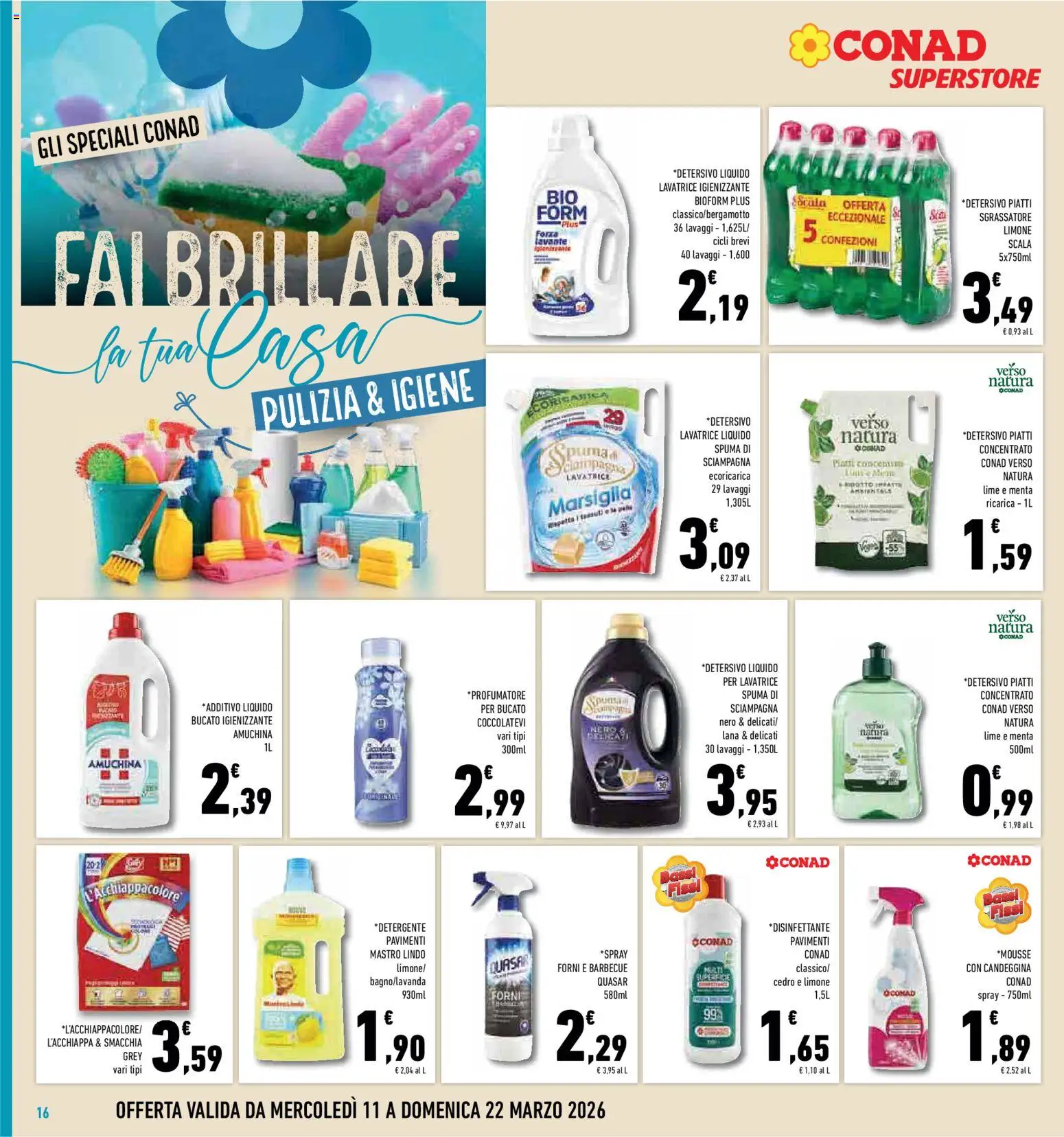 Volantino Conad del 11.03.2026 | Pagina: 16 | Prodotti: Barbecue, Limone, Lime, Menta