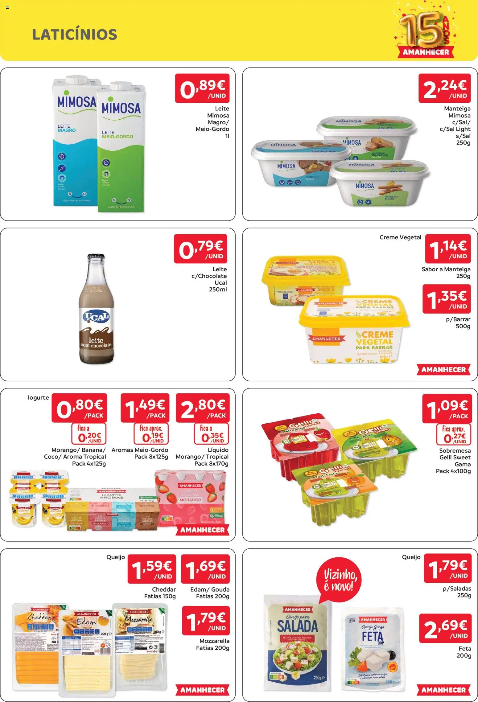 Amanhecer folheto │ válido de 13/08/2026 | Página: 3 | Produtos: Sobremesa, Leite, Manteiga, Iogurte